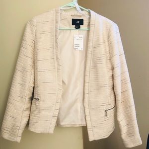 Cream and Gold H&M blazer, NWT